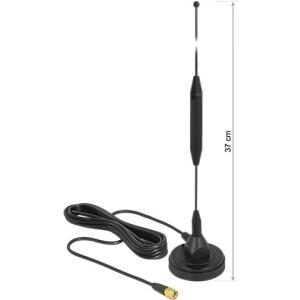 DeLOCK GSM Antenna - Antenne - Innenbereich, Außenbereich - GSM/UMTS/ZigBee/DECT/Z-Wave - 3,5 dBi - ungerichtet - Schwarz (12423)