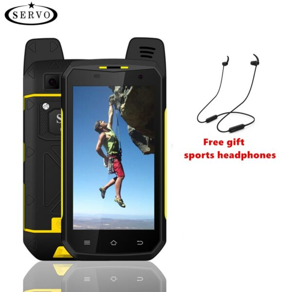 SERVO B6000 Smartphone MT6762V 4G 64GB Android 9.0 16MP 5000mAh IP68 Waterproof LTE Rugged Phone Support Walkie Talkie NFC 5.0"