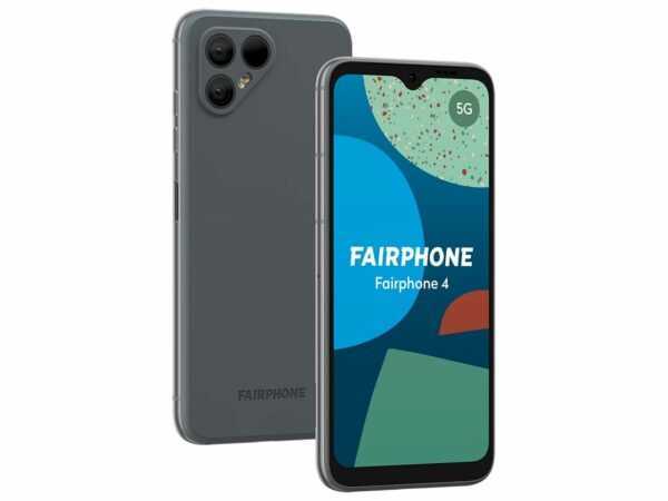 Smartphone "Fairphone 4", 6 GB RAM, 128 GB Speicher, grau