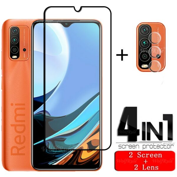 4-in-1 Für Xiaomi Redmi Hinweis 9 Pro 5G Glas Für Redmi Hinweis 9 Pro 5G Schutz Gehärtetem Glas Für