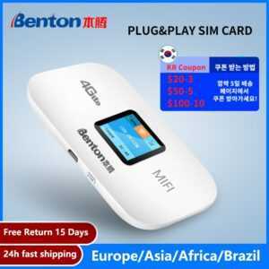 Benton Entsperren 3G/4G Lte Mifi Tragbare Mini Hotspot Große Drahtlose Tasche Wifi Router Mit Sim