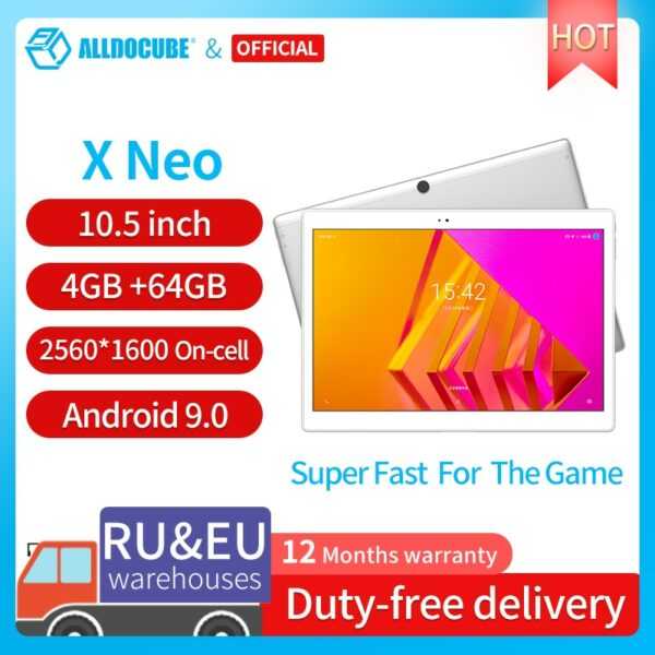 ALLDOCUBE X Neo Android 9 0 Dual 4G LTE Tablet Snapdragon 660 4GB RAM 64GB ROM 10 5 Zoll super