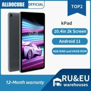 ALLDOCUBE kPad 10 4 zoll 4GB RAM 64GB ROM Tablet PC Android 11 Unisoc T610 2K Bildschirm 4G Lte