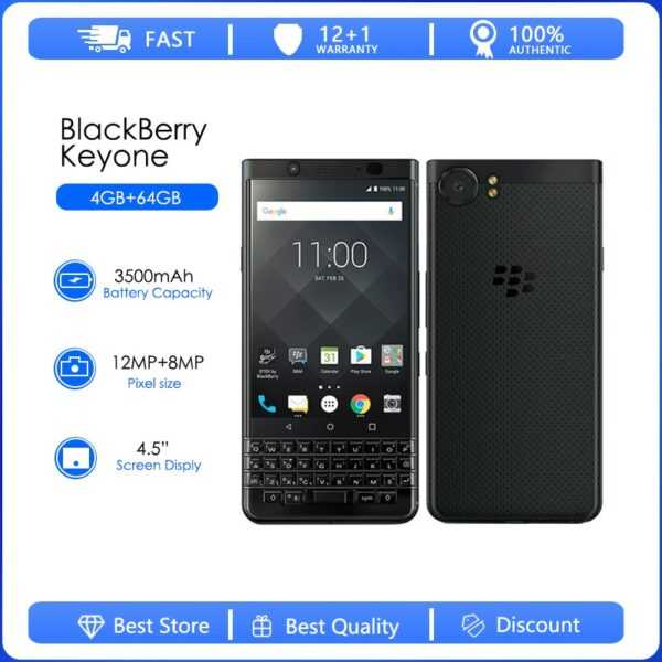 BlackBerry Keyone Renoviert-Original Key1 Octa-core 12MP 4.5 "3GB 4GB RAM 32GB 64GB ROM 3G 4G LTE