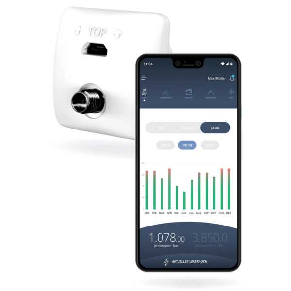 powerfox WLAN-Strom-/Wärmezählerausleser poweropti PA201902 mit IR-Diode, inkl. Smartphone-App