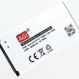 AGI "Akku kompatibel mit Samsung Galaxy S5 LTE" Handy-Akku Akku