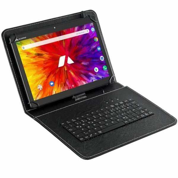 Acepad A130T Tablet (10.1", 64 GB, Android 11, 4G (LTE), Octa Core, 3 GB Ram, 10", WiFi, mit Tastaturtasche)