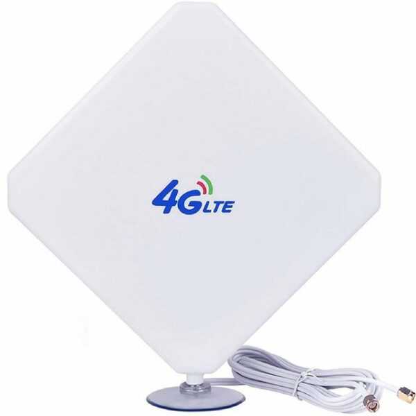 GelldG "LTE Antenne, 4G Antenne 35dBi High Gain-Netzwerk Antenne Dual TS9/SMA Male mit 3 m Verlängerungskabel 4G/LTE Signal Booster Verstärker Antenne, für Router Mobile Hotspot Wireless Home Phone" WLAN-Antenne