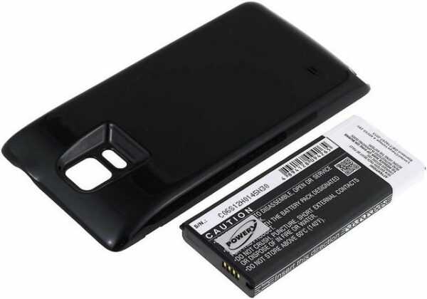 Powery "Akku für Samsung Galaxy Note 4 LTE 6400mAh Schwarz" Smartphone-Akku 6400 mAh (3.9 V)