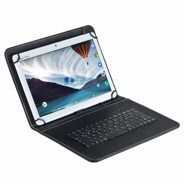 Acepad A145T v2023 Full-HD Tablet (10.1", 64 GB, Android 12, 4G (LTE), 4GB Ram, 10", Wi-Fi, FHD 1920x1200, mit USB-Tastaturtasche)