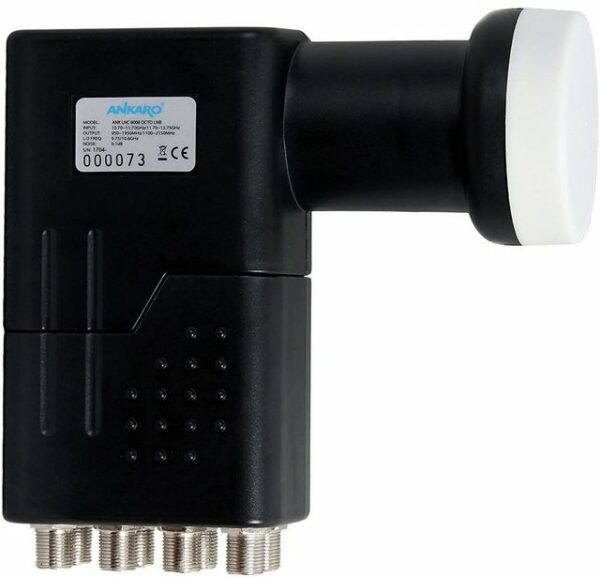 Ankaro Ankaro LNC 8008 Octo Premium mit ausziehbaren Wetterschutz, LTE protec Universal-Octo-LNB