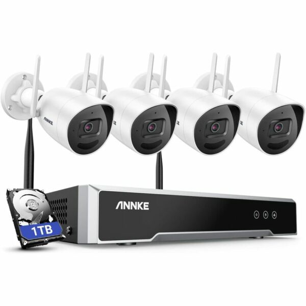 Annke - WS500 Super hd 5MP kabelloses Sicherheitskamerasystem, 30 m exir 3.0 Nachtsicht, 2T2R mimo Antennen, Audioaufzeichnung für die