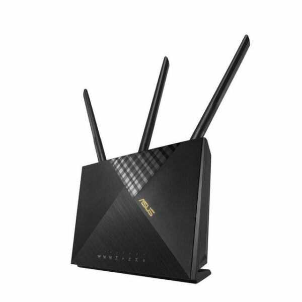 Asus 4G-AX56 AX1800 LTE WLAN-Router, WiFi-6 AX1800, SIM Slot, Cat. 6 bis zu 300 Mbits, Gigabit, LAN, schwarz