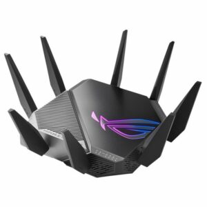 Asus ROG Rapture GT-AXE11000 WLAN-Router, Tri-Band, Wi-Fi 6E, 6GHz-Band, 2.5G WAN/LAN-Port, AiMesh, PS5-kompatibel, für Gaming