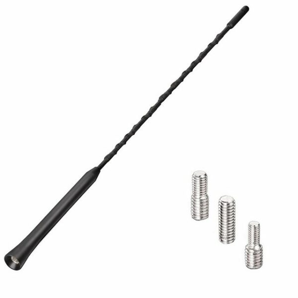 Bolwins A45 Bolwins 42cm Universal KFZ Auto Antenne Stab Dachantenne Radio 16V Gewinde Adapter Dachantenne