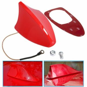 Bolwins A56D Bolwins Universal Auto Shark Hai Antenne Dachantenne Haifisch Hochglanz in Rot Dachantenne