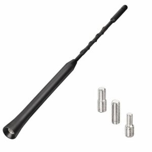 Bolwins H75 Bolwins 22cm Universal KFZ Auto Antenne Stab Dachantenne Radio 16V Gewinde Adapter Dachantenne