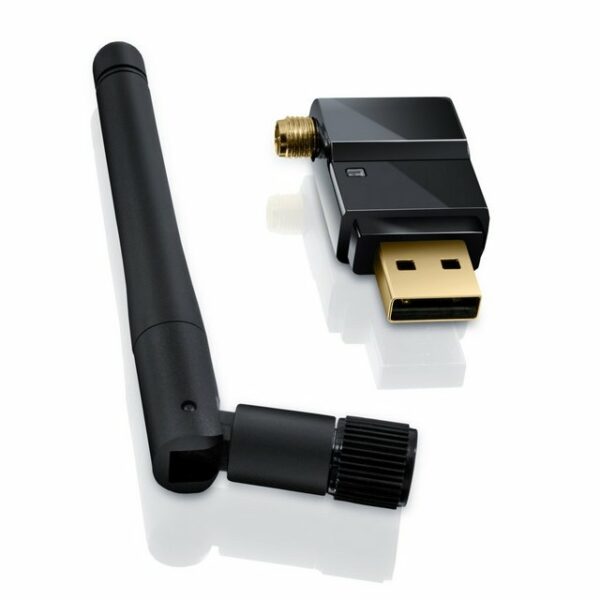 CSL WLAN-Dongle, 300 Mbit/s Wlan Stick mit Antenne 802.11n/b/g, SMA, hohe Reichweite