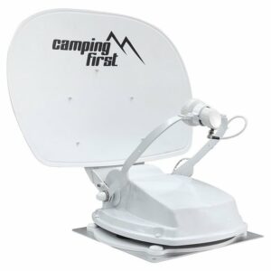 Camping First Satmex 55 plus vollautomatische Sat Antenne Satelllitenantenne weiß Camping Sat-Anlage