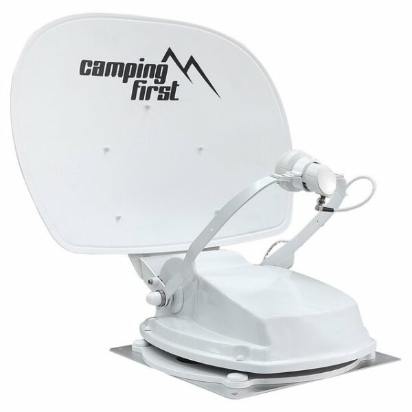 Camping First Satmex 55 plus vollautomatische Sat Antenne Satelllitenantenne weiß Camping Sat-Anlage