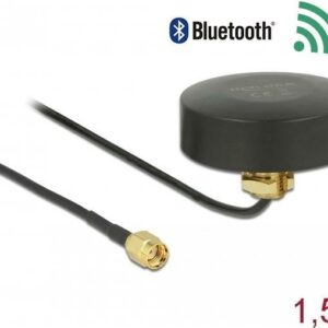 DeLOCK - Antenne - Smart Home - 2 dBi - ungerichtet - Innen / Außen, Schraubmontage - Schwarz (66285)