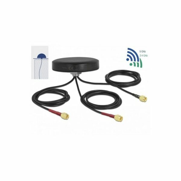 Delock 12676 - LTE MIMO Dualband WLAN 802.11 ac/ax/a/h/b/g/n... WLAN-Antenne