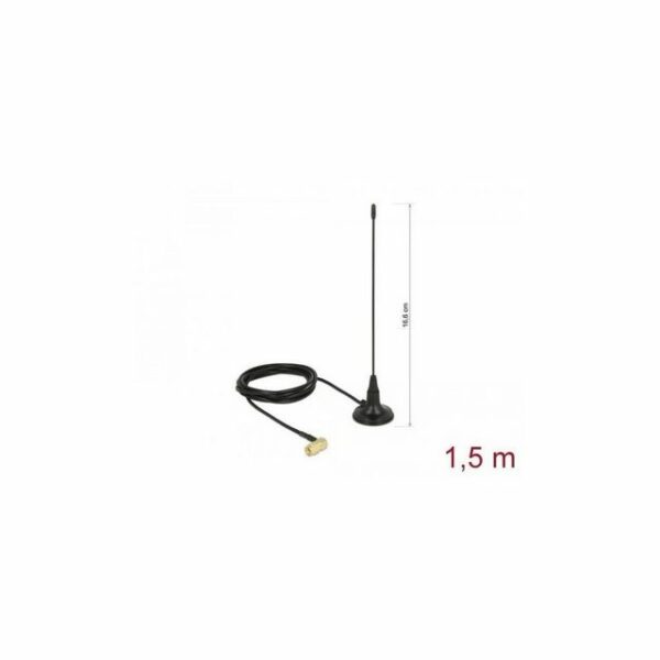 Delock 89615 - 480 MHz Antenne SMA 90° 2,5 dBi starr omni mit... WLAN-Antenne