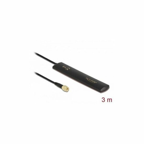 Delock LTE Antenne SMA 3 dBi omnidirektional starr schwarz... WLAN-Antenne