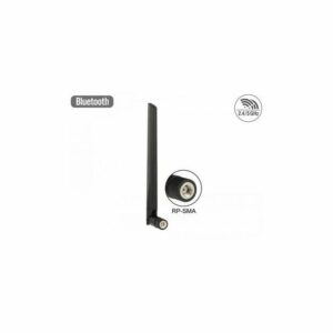 Delock WLAN 802.11 ac/a/h/b/g/n Antenne RP-SMA Stecker 3-5 dBi... WLAN-Antenne