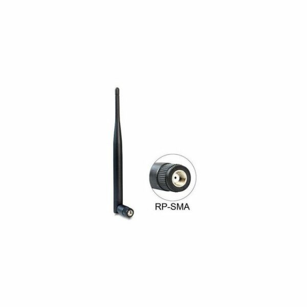 Delock WLAN 802.11 b/g/n Antenne RP-SMA Stecker 5 dBi omni mit... WLAN-Antenne