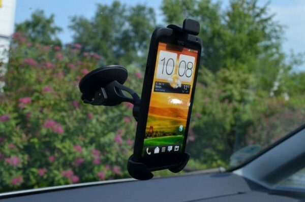 Gravidus Smartphone Halter 360° drehbar mit Saugfuß Universal Handy Navi Auto Halterung Smartphone-Halterung