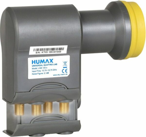 Humax LNB 106s Gold Quattro Universal LNB SAT-Antenne