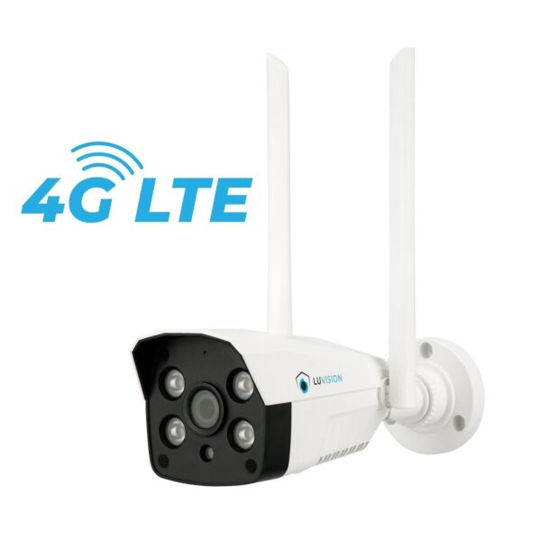 LUVISION 4G / LTE Spotlight 3MP IP Überwachungskamera Kamera mit SIM Mobilfunk Karte Sirene Outdoor