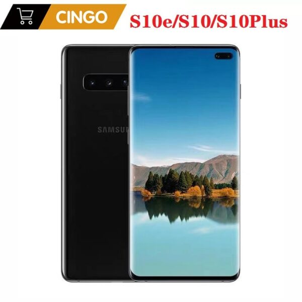 Original unlock Samsung Galaxy S10 S10+ S10e G970U/F G973U/F G975U/F Octa Core Snapdragon 855 LTE Android Mobile 16MP&12MP NFC