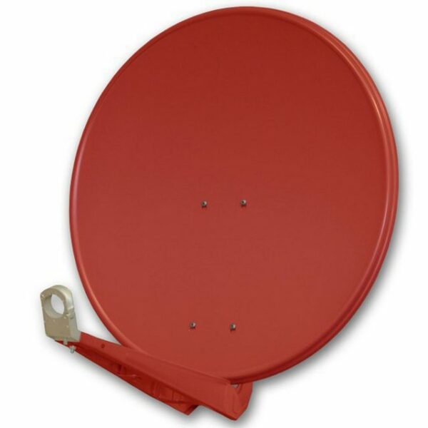 PremiumX DELUXE80 Satellitenantenne 80 cm Aluminium Ziegelrot SAT-Antenne