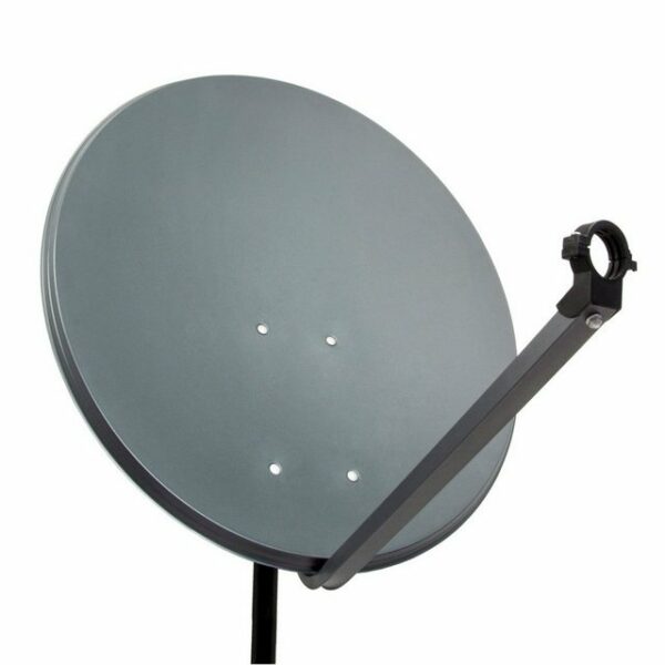 PremiumX PXA80 Satellitenschüssel 80cm Aluminium Anthrazit Satellitenantenne Offset Spiegel SAT-Antenne