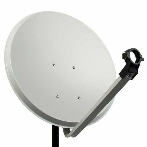 PremiumX PXA80 Satellitenschüssel 80cm Aluminium Hellgrau Satellitenantenne Offset Spiegel SAT-Antenne