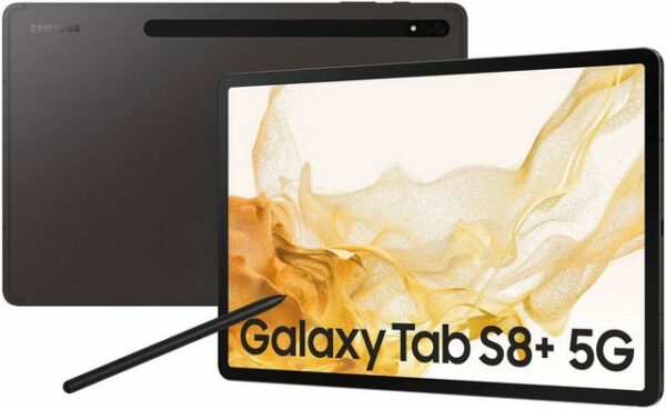 Samsung Galaxy Tab S8+ 5G Tablet (12,4", 256 GB, Android,One UI,Knox, 5G)