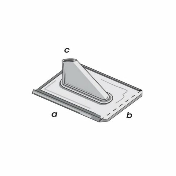 Televes BBZ60 - Bleiblechziegel mit Zinkblechstutzen, 410x410... WLAN-Antenne