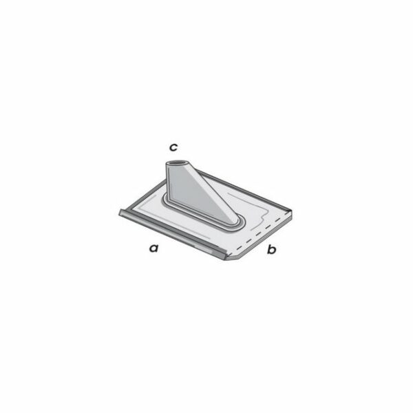 Televes BBZ60G - Bleiblechziegel mit Zinkblechstutzen, 500x480... WLAN-Antenne