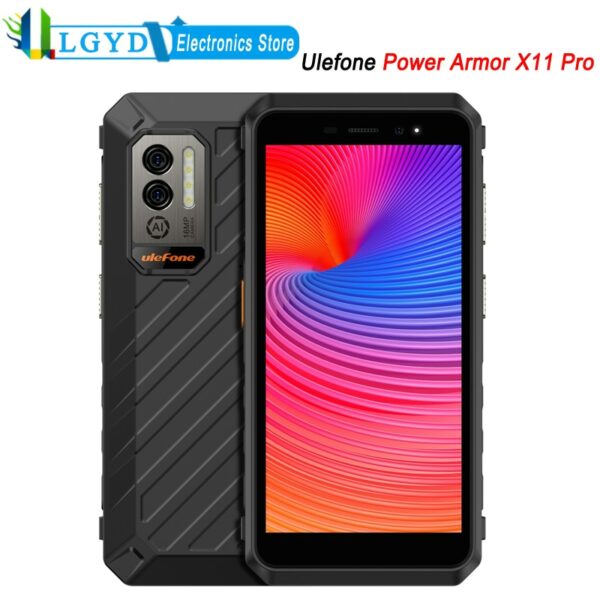 Ulefone Power Armor X11 Pro Rugged Phone 4GB RAM 64GB ROM 5.45'' Android 12 MTK Helio G25 Octa Core Dual SIM 4G LTE NFC Face ID