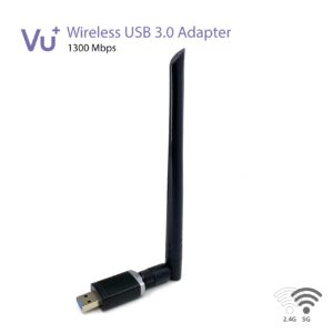 VU+® Dual Band Wireless USB 3.0 Adapter 1300 Mbps inkl. 6 dBi Antenne