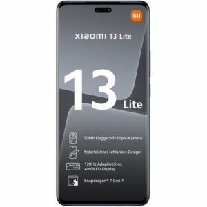 Xiaomi 13 Lite 5G 128 GB / 8 GB - Smartphone - black Smartphone (6,5 Zoll, 128 GB Speicherplatz)