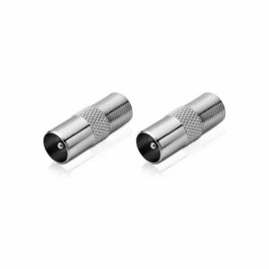 conecto conecto Antennen-Adapter, F-Buchse auf IEC-Koax-Stecker, Adapter zum SAT-Kabel