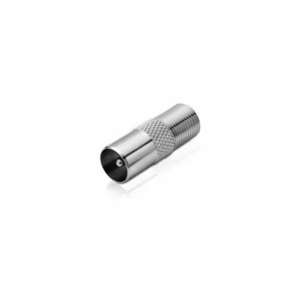 conecto conecto Antennen-Adapter, F-Buchse auf IEC-Koax-Stecker, Adapter zum SAT-Kabel