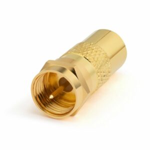 conecto conecto Antennen-Adapter, F-Stecker auf IEC-Buchse, Adapter zum Verbin SAT-Kabel