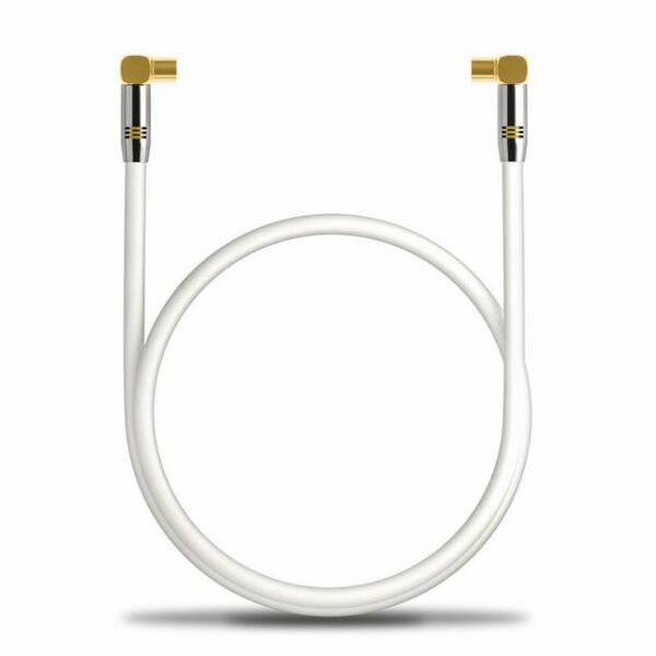 deleyCON deleyCON HDTV TV Antennen Kabel 7,5m - 2x 90° gewinkelt 7,5m Stecker TV-Kabel