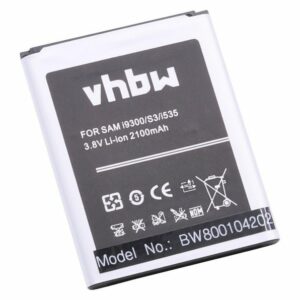 vhbw Smartphone-Akku passend für Samsung Progre 4G LTE, SC-03E, SCH-J021, SCH-R530, SCH-i879, SCl21 Mobilfunk (2100mAh, 3,8V, Li-Ion) 2100 mAh