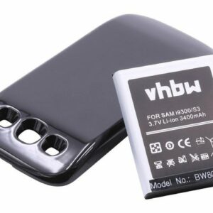 vhbw passend für Samsung Galaxy GT-i9305 LTE, GT-I9300, GT-I9308 Mobilfunk Smartphone-Akku 3400 mAh