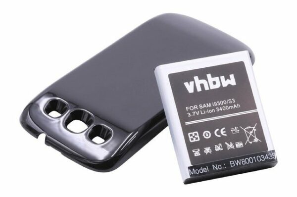 vhbw passend für Samsung Galaxy GT-i9305 LTE, GT-I9300, GT-I9308 Mobilfunk Smartphone-Akku 3400 mAh